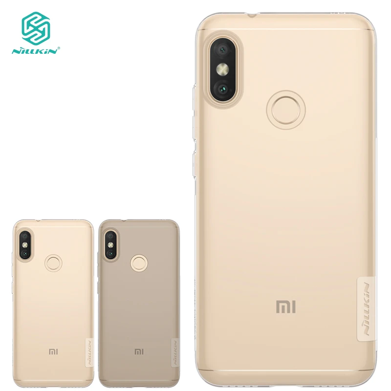 Nillkin Ultra thin silicone case for Xiaomi Redmi 6 Pro Back Cover shell Mi A2 Lite TPU Soft Cases |