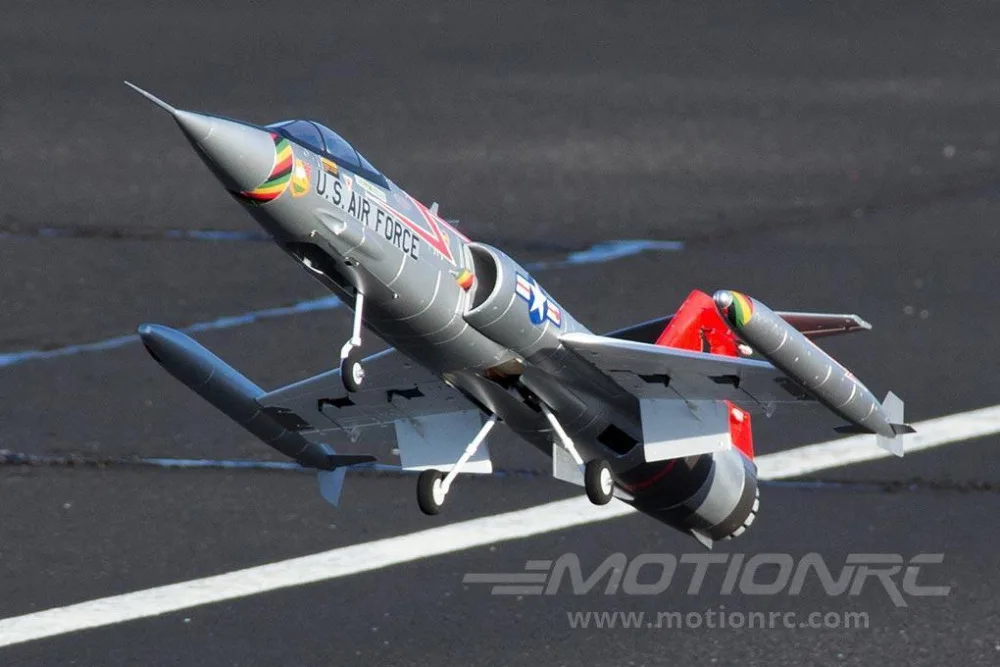 Электрический радиоуправляемый самолет F104 F-104 70 мм edf реактивный самолет