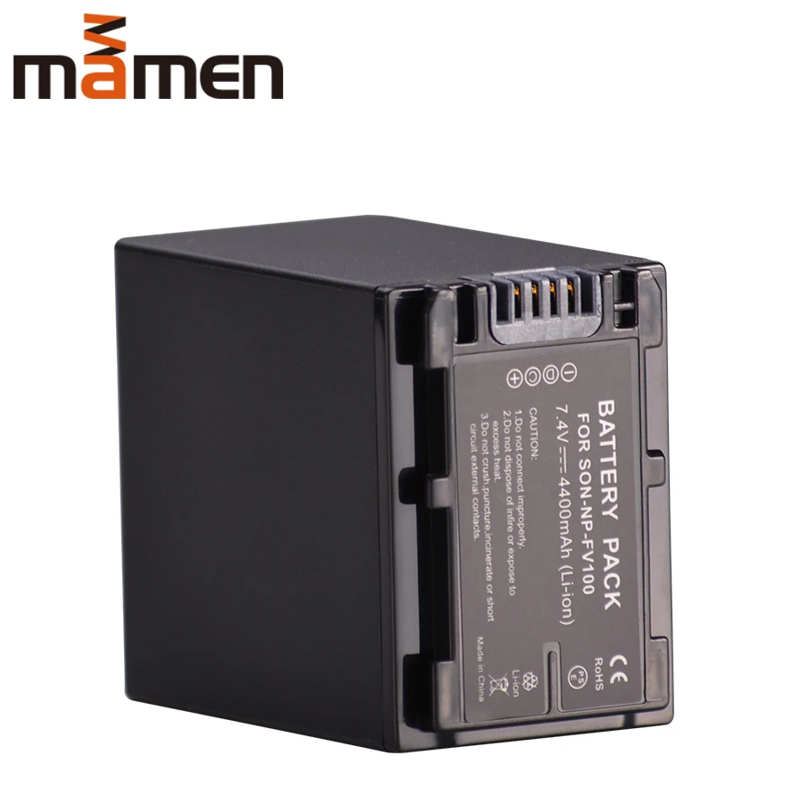 Аккумуляторная батарея для камеры Mamen 4400mAh NP FV100 NPFV100 SONY FDR AX100E HDR XR550E XR350E CX550E