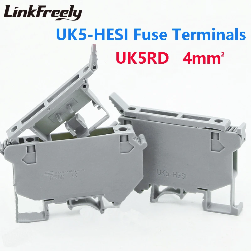 Клеммная колодка с резьбовым предохранителем 2 шт. UK1.5 UK2.5 UK3N UK6N UK10N UK16N