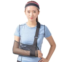 breathable mesh arm sling medical shoulder immobilizer rotator cuff wrist elbow forearm support brace strap lightweight