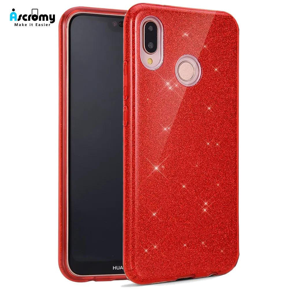 Чехол Ascromy для Huawei Mate 20 Lite роскошный блестящий Блестящий чехол P20 Pro P умный