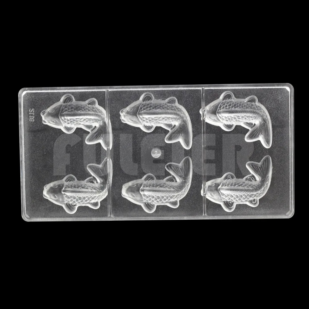 Форма для шоколада в форме рыбы/кои инструмент выпечки сделай сам форма конфет