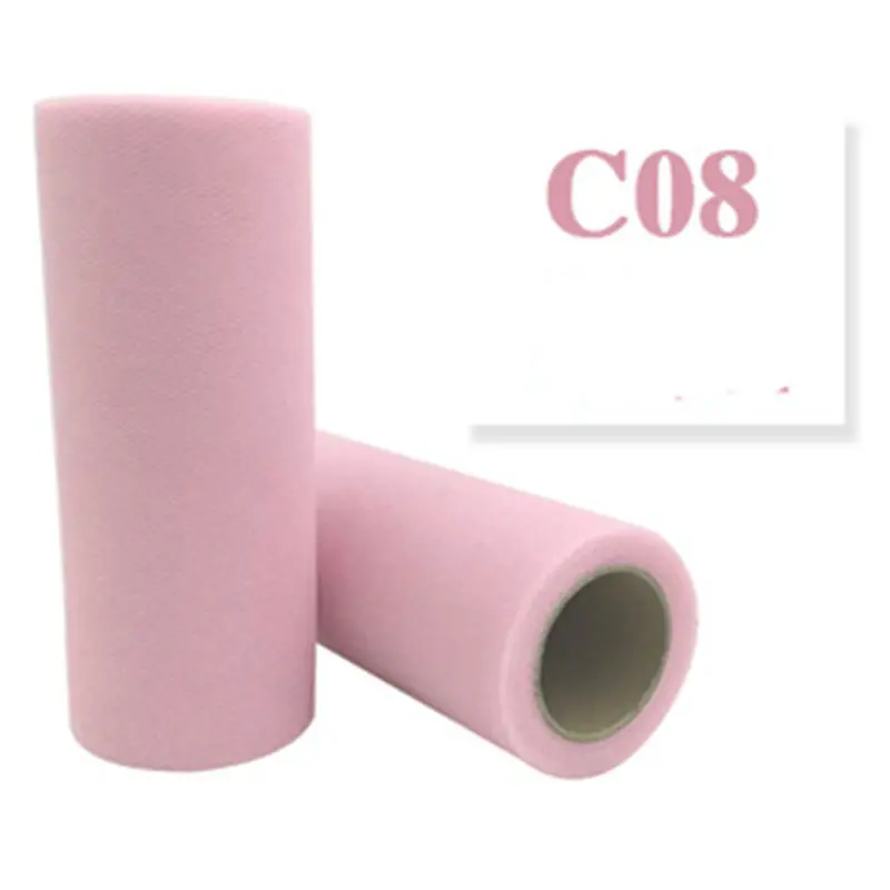 TC01-C08 Рулон тюля, 5 см, 15 см, 25 ярдов, украшение на день рождения, свадьбу, катушку, пачка, подарочная упаковка, сделай сам, Детская рубашка, товары для мероприятий - Цвет: TC01-C08