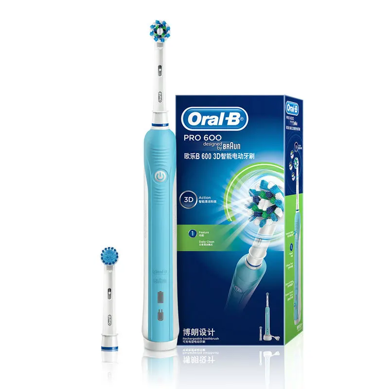 Oral B электрическая зубная щетка перезаряжаемая D16 Pro 600 замена для