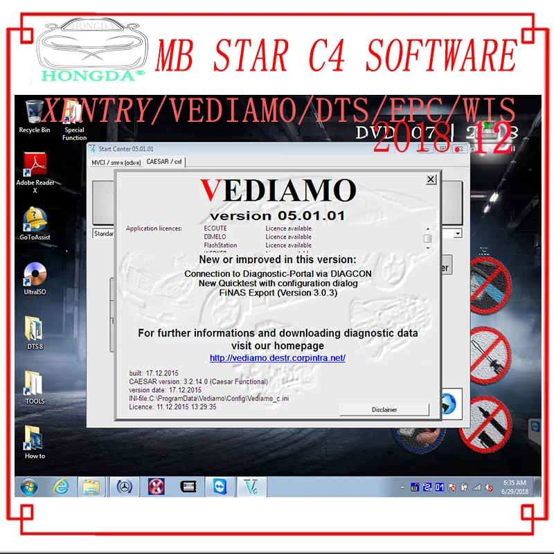 Новейшее комплексное,12 MB STAR C4 полное Программное обеспечение XENTRYSCN/DASEPC/WIS/Starfinder/EWA/VEDIAMO/DTS-Monaco HDD/SSD для C4/C5