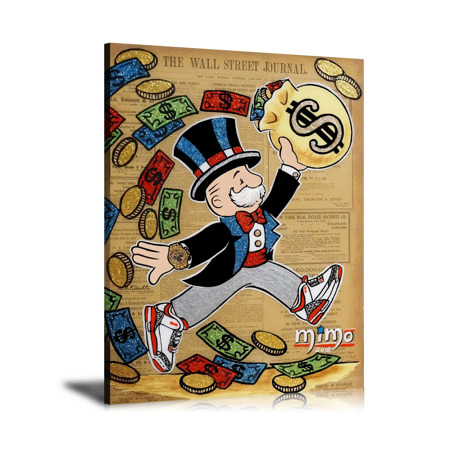 Алек монополии Dunk успех Абстрактная живопись украшение на стену маслом постер