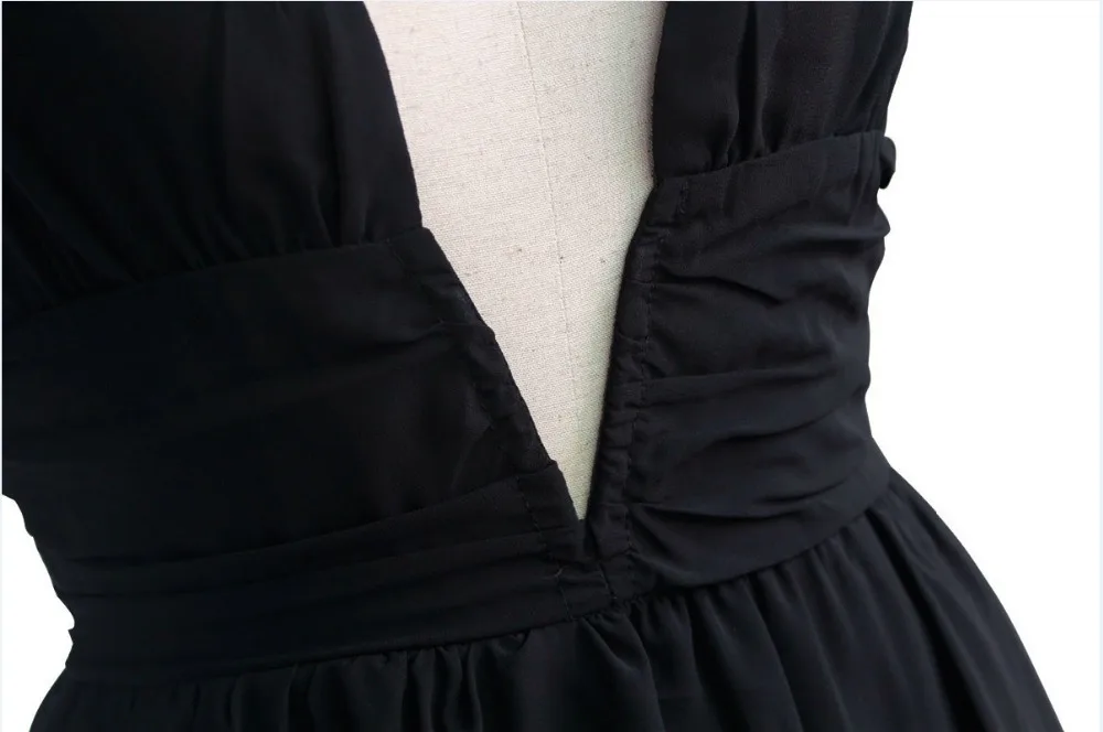 Boho Летнее платье женские пикантные глубоким v-образным вырезом сарафан короткое