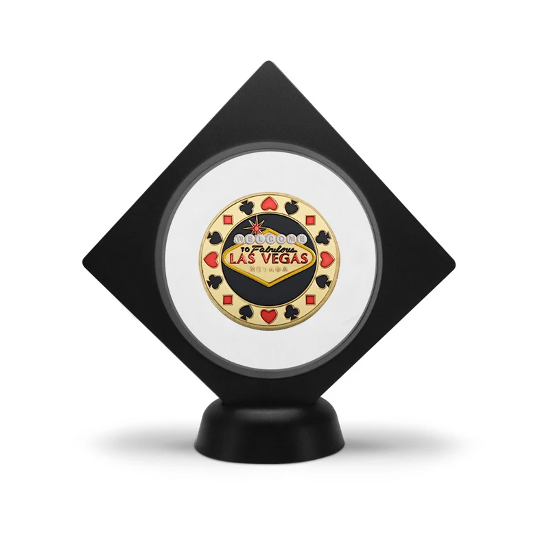 coin5 with holder WR казино Las Vegas Poker Chips золотые коллекционные монеты с монетницей наградная монета сувениры Оригинальные подарки дропшиппинг - Цвет: coin5 with holder