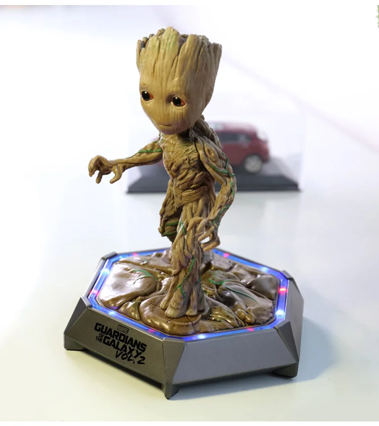 Groot модель стерео громкий динамик портативный сабвуфер беспроводной динамик s подарок на день рождения Рождество портативный Groot светодиодный Bluetooth динамик