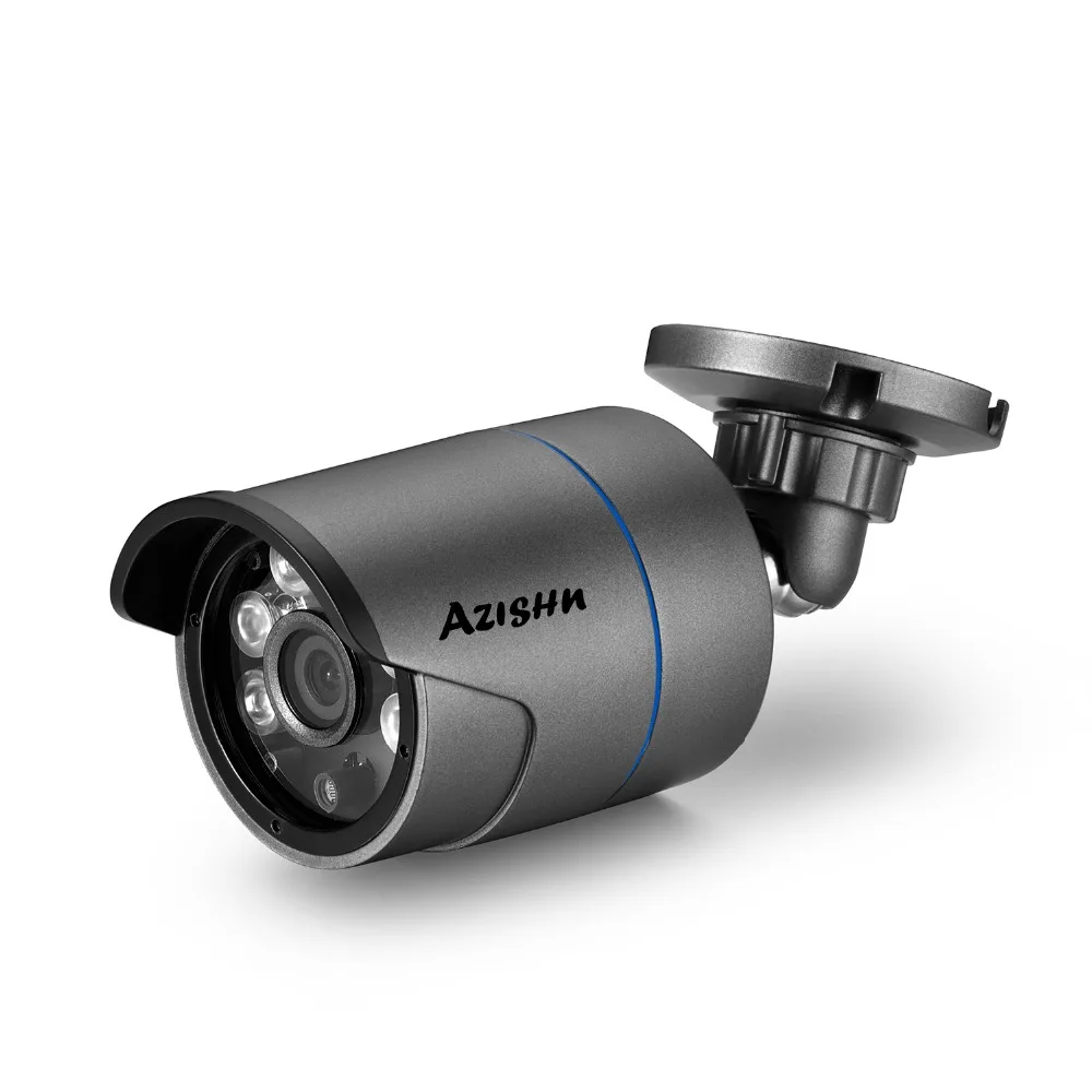 AZISHN H.265 8CH 4MP POE NVR комплект аудио звук система видеонаблюдения 4.0MP купольная ip-камера безопасности P2P Крытый Открытый комплект видеонаблюдения