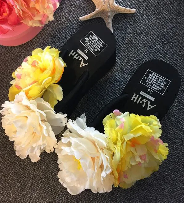 Женские богемные танкетки HAHAFLOWER домашние пляжные шлепанцы для ванной тапочки