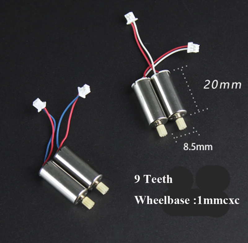 4 шт. DIY полого вала моторы 9 T/12 T зубов 1020/720/612/615/716/816/8520/N50/Q353/716 w/Вилки для радиоуправляемого летательного аппарата FPV сборки часть