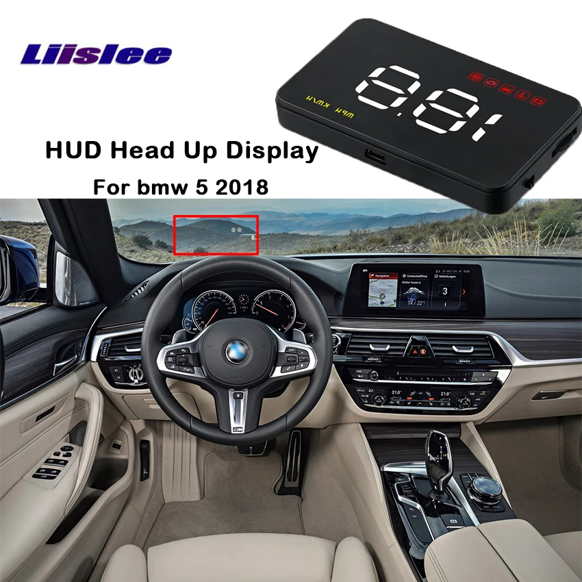 Liislee для BMW 5 2018 устанавливаемый на транспортном средстве HUD Дисплей автомобиля