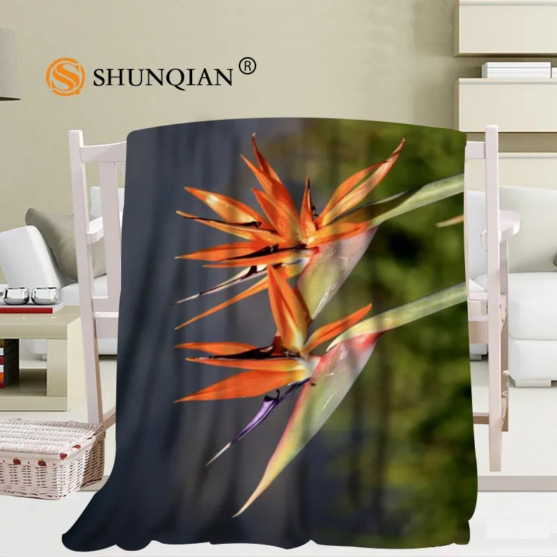 Prezzo Personalizzato Uccello Del Paradiso Coperta Di Fiori Morbido Fai Da Te La Tua Foto Decorazione Camera Da Letto Dimensioni 56x80 Pollici, 50X60Inch,40X50Inch A7.10