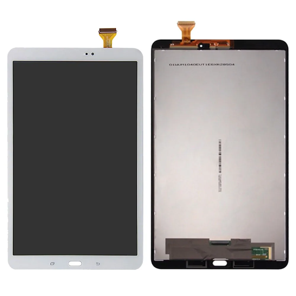 White without frame Для samsung Galaxy Tab A SM-T580 T580 ЖК-дисплей кодирующий преобразователь сенсорного экрана в сборе рамка для samsung T580 Замена дисплея - Цвет: White without frame