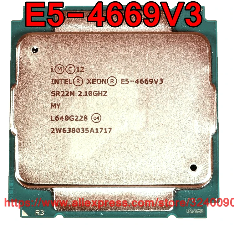Официальная версия смартфона Intel ЦП Xeon SR22M 2 10 ГГц 18 ядер 45 МБ телефон E5 4669V3