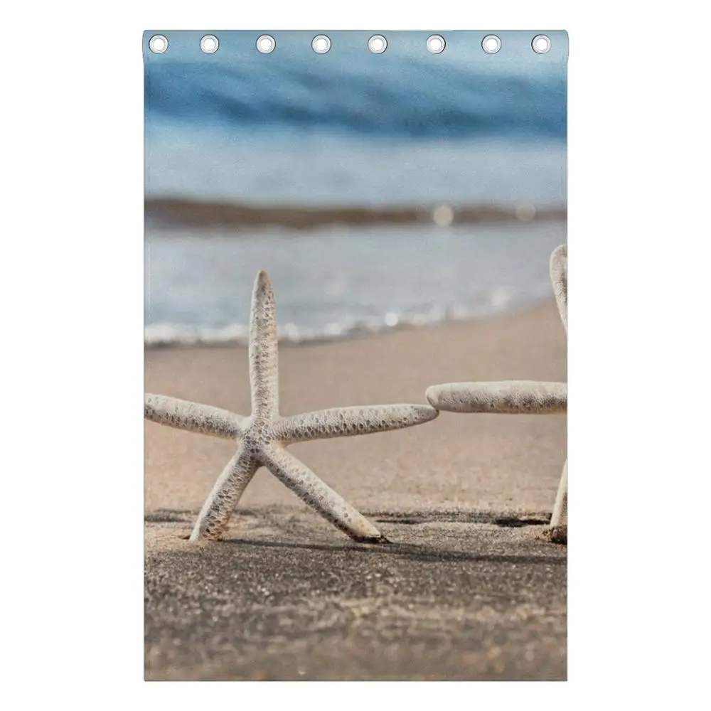 Морская звезда Любовь пляжные шторы затемняющие панели люверсы разделитель