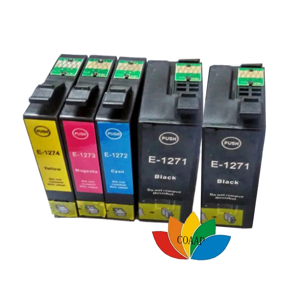 

5x Compatible 127 T127XL Ink Cartridge for Epson Workforce 60 630 633 635 645 545 840 845 Printer