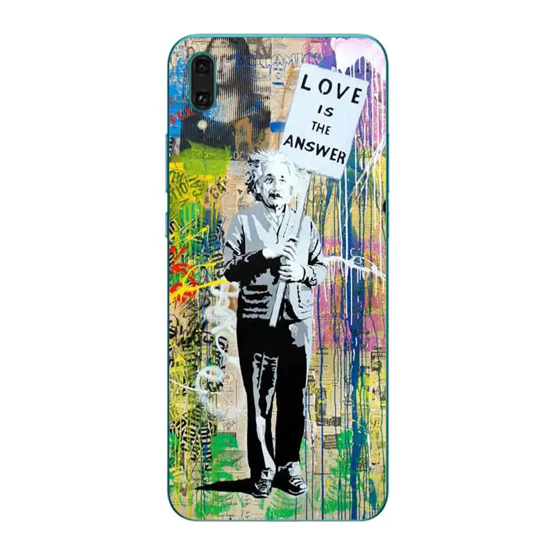 N425 стрит-арт Мягкий ТПУ силиконовый чехол для huawei Y5 Y6 Y7 Y9 премьер-профессионал 2017