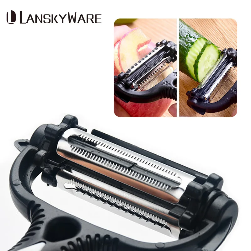 Многофункциональная Овощечистка вращающаяся на 360 градусов кухонные аксессуары