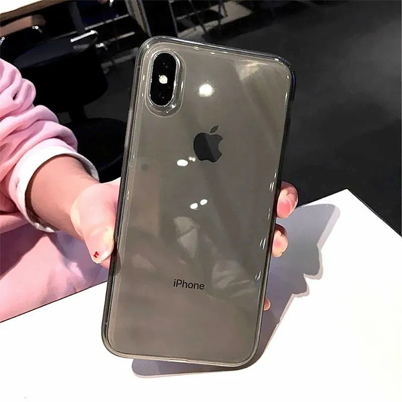 Colorful Transparent Shockproof Frame Phone Case For iphone 11 Pro X Xr Xs Max 7 8 Plus Soft Protection Cover |