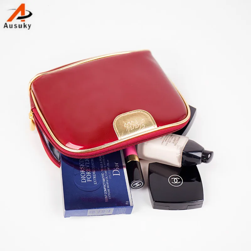 Новая модная Роскошная косметичка из искусственной кожи женский косметический