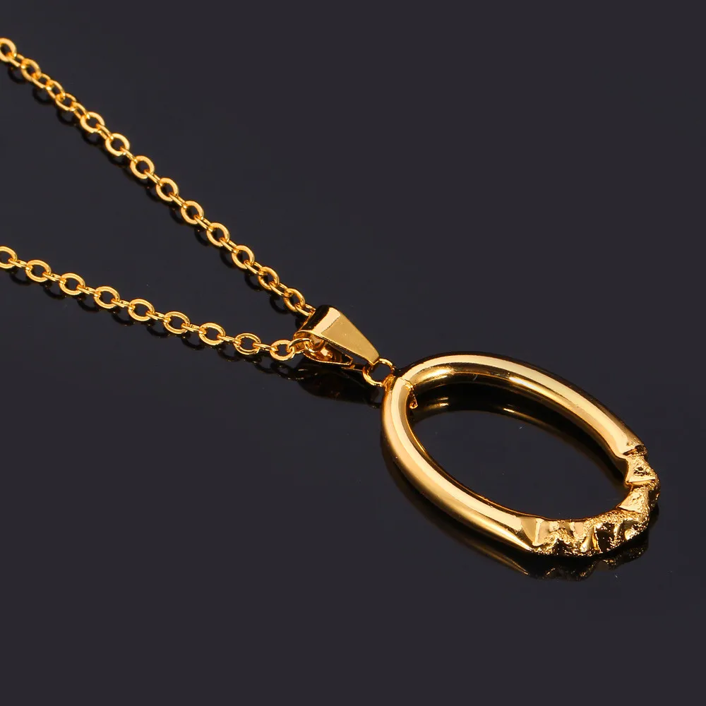 Ожерелье Ellipse круглой формы для женщин ювелирные изделия ожерелья и подвески с