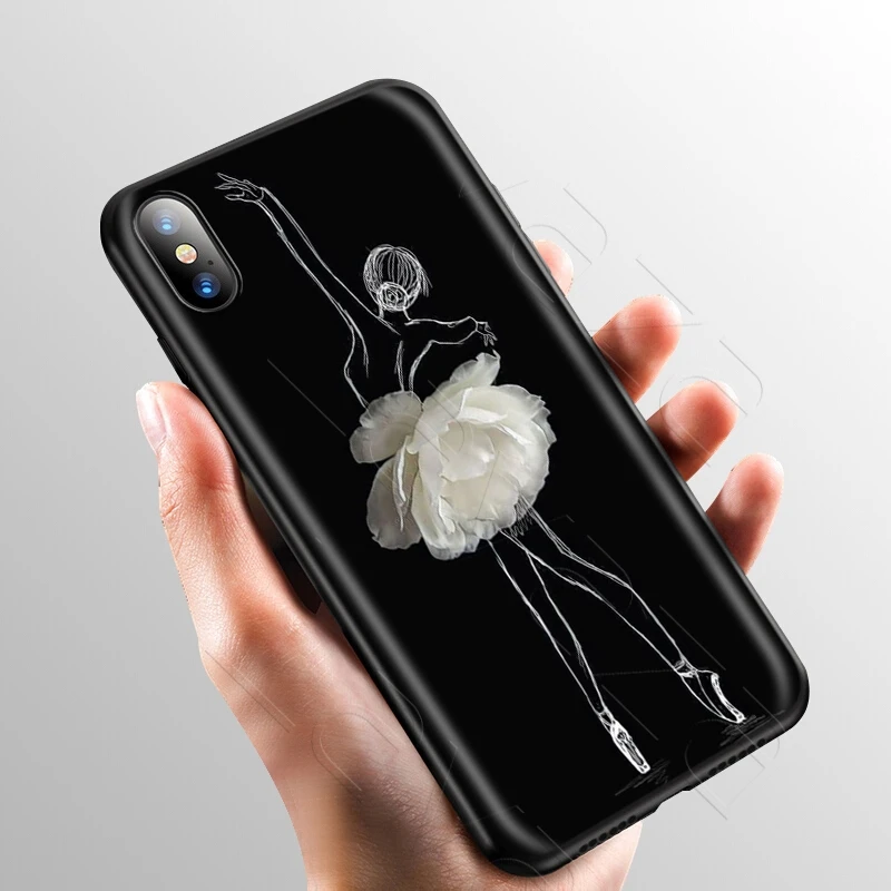 3 Lavaza девочка танец балет балерина тапочки чехол для iPhone 11 Pro XS Max XR X 8 7 6 6S Plus 5 5S se - Цвет: 3