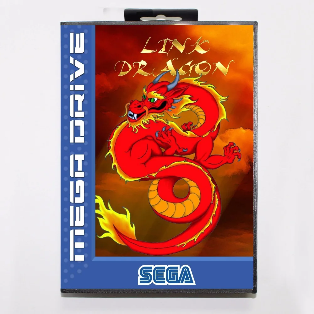 Игровая карта Link Dragon16 bit MD с розничной коробкой для Sega Megadrive/Genesis | Электроника