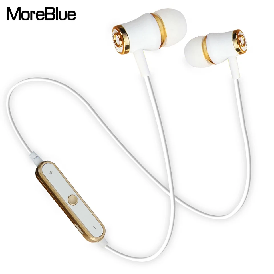 Moreblue BT64 Беспроводной Bluetooth наушники Спорт бег стерео Бас гарнитура Handsfree С