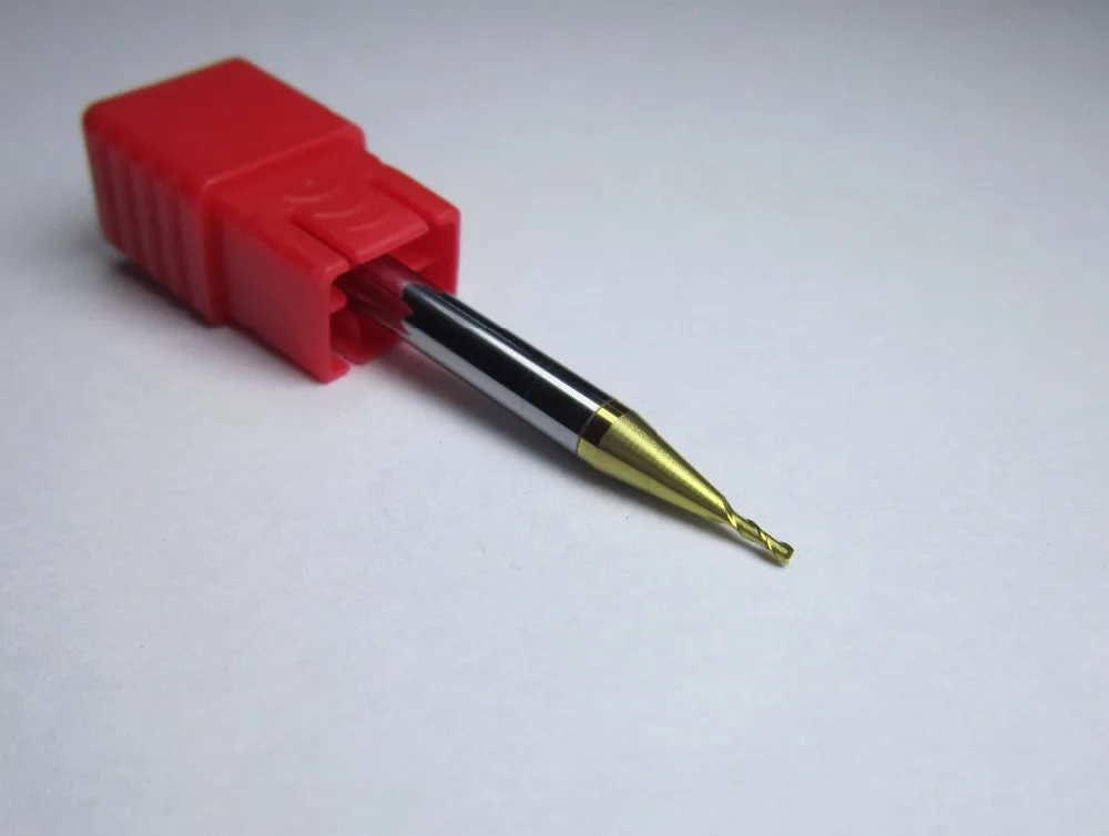 

HRC62 diameter 1MM two 2 flutes Tungsten Carbide End Mill / milling cutter Flat CNC machine for stainless steel metal