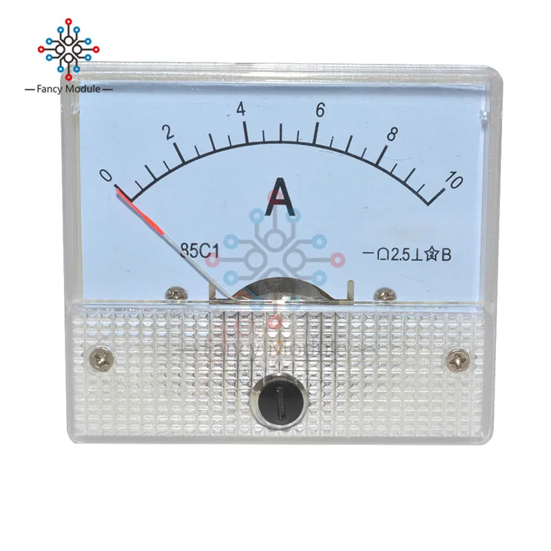Белый амперметр постоянного тока 10 А/стандартный аналоговый 85C1 0 А|gauge|gauge metergauge