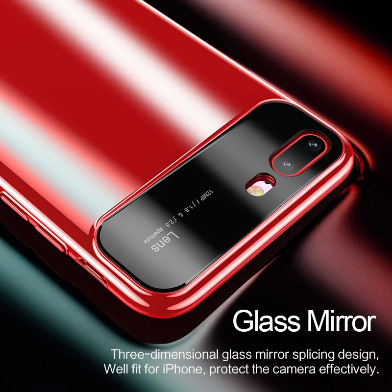 Case for iPhone 7 case protector USAMS plus phone shell Glass & PC back cover |