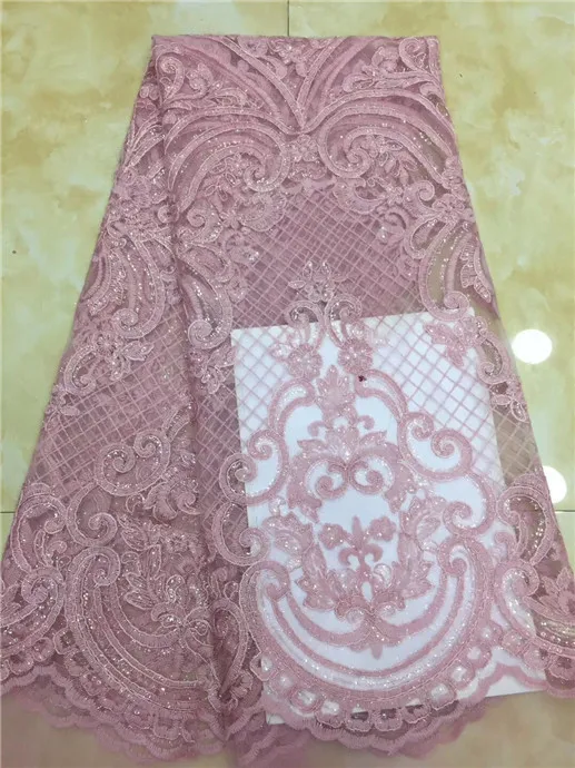 African Handcut Lace organza Fabric with sequins Latest French fabric Pink white blue(XZS-4-19 | Дом и сад