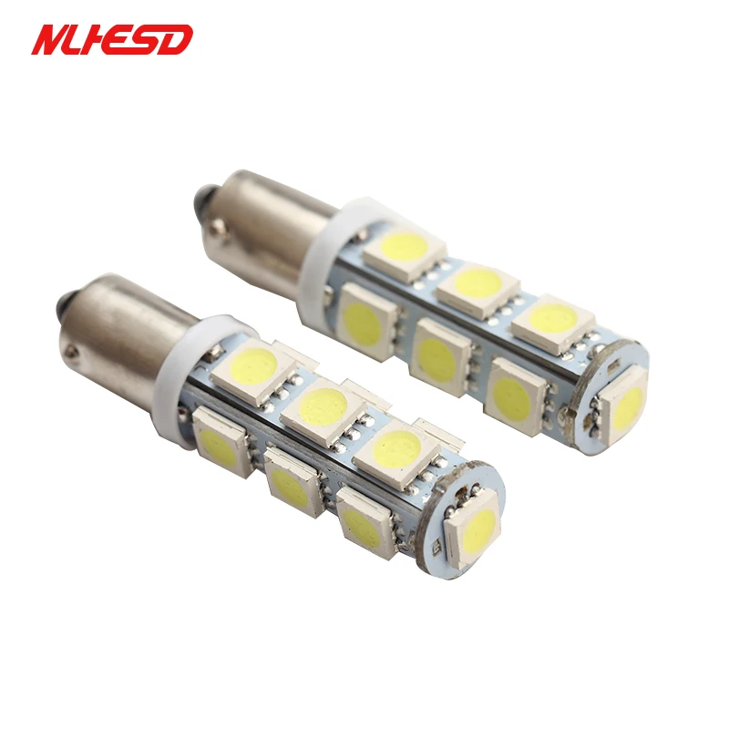 100 шт. 13 Smd Ba9s 5050 13smd белый Автомобильный светодиодный Габаритные фары авто