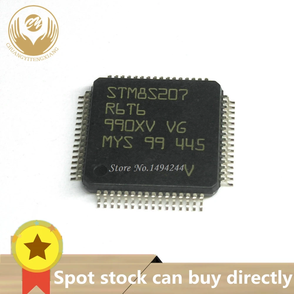 Пятно STM8S207R6 STM8S207R6T6 посылка LQFP64 stm8s207 QFP 64 1 шт. Линия 24 МГц STM8S 8 бит микроконтроллеры