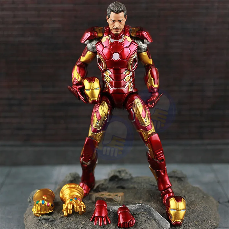 Marvels Супер Герои Железный человек Фигурки MK43 Железный человек куклы Mark XLIII Броня ПВХ фигурка Коллекционная модель игрушки подарки
