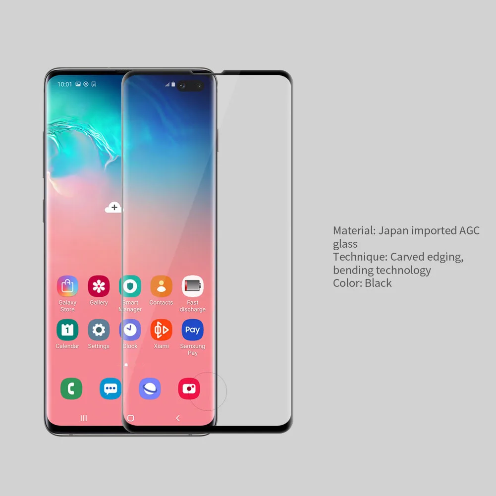 Для samsung Galaxy S10 S10+ Plus S10e закаленное стекло Nillkin 3D CP+ Max полное покрытие протектор экрана стекло для samsung S10 Plus