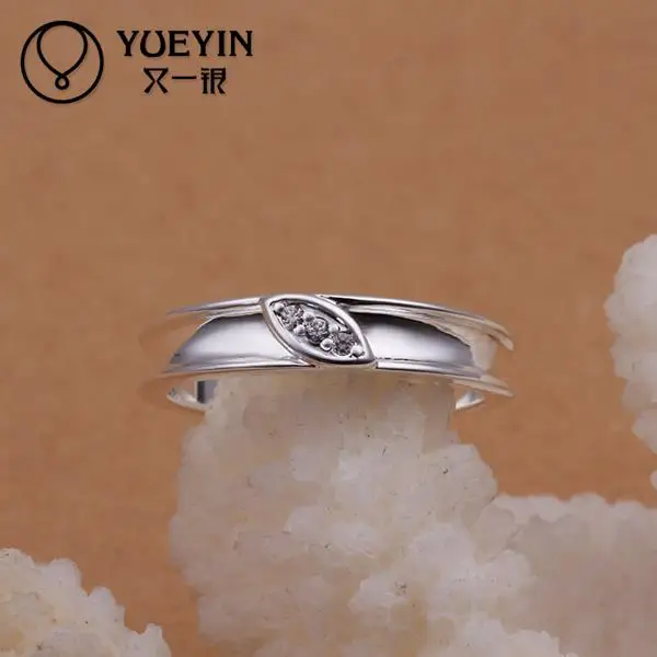 Простые маленькие кольца оптовая продажа посеребренные для женщин модные