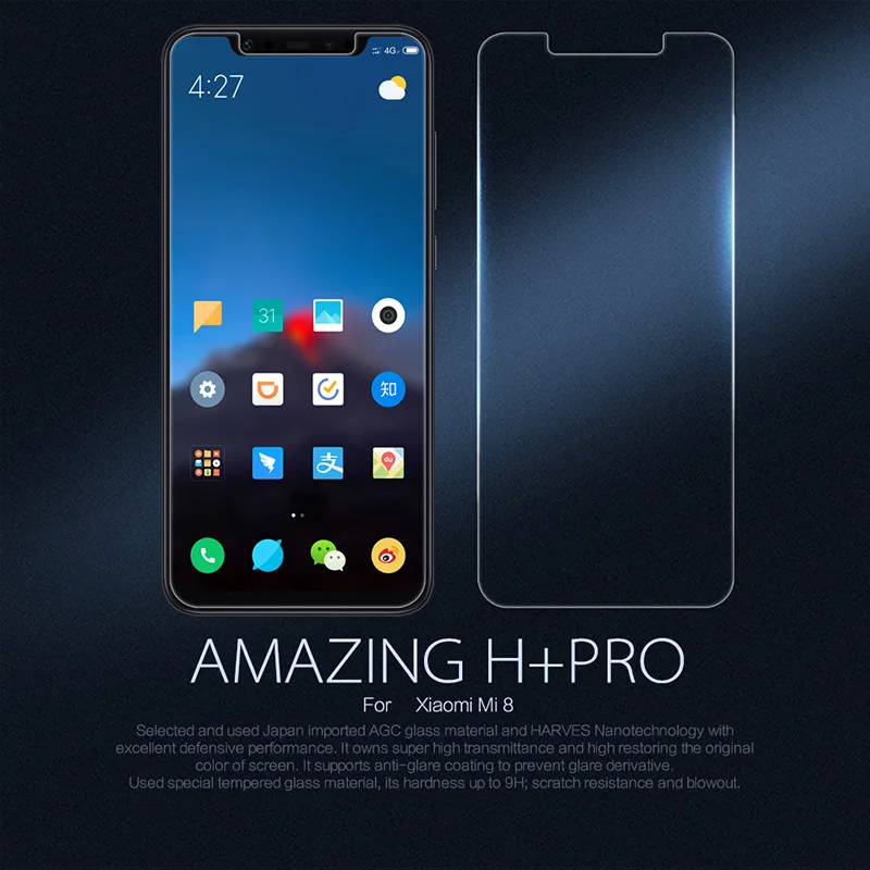 Nillkin для Xiaomi mi 8 Стекло Amazing 9 H/H+ Pro Xiao mi M8 закаленное стекло Защита экрана 0,2 мм для Xiaomi mi 8 Стекло Nilkin