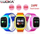 Модные детские часы LUOKA Q90 с GPS, позиционирование телефона, 1,22 дюйма, цветной сенсорный экран, Wi-Fi, SOS, Смарт-часы для малышей, PK Q80, Q50, Q60