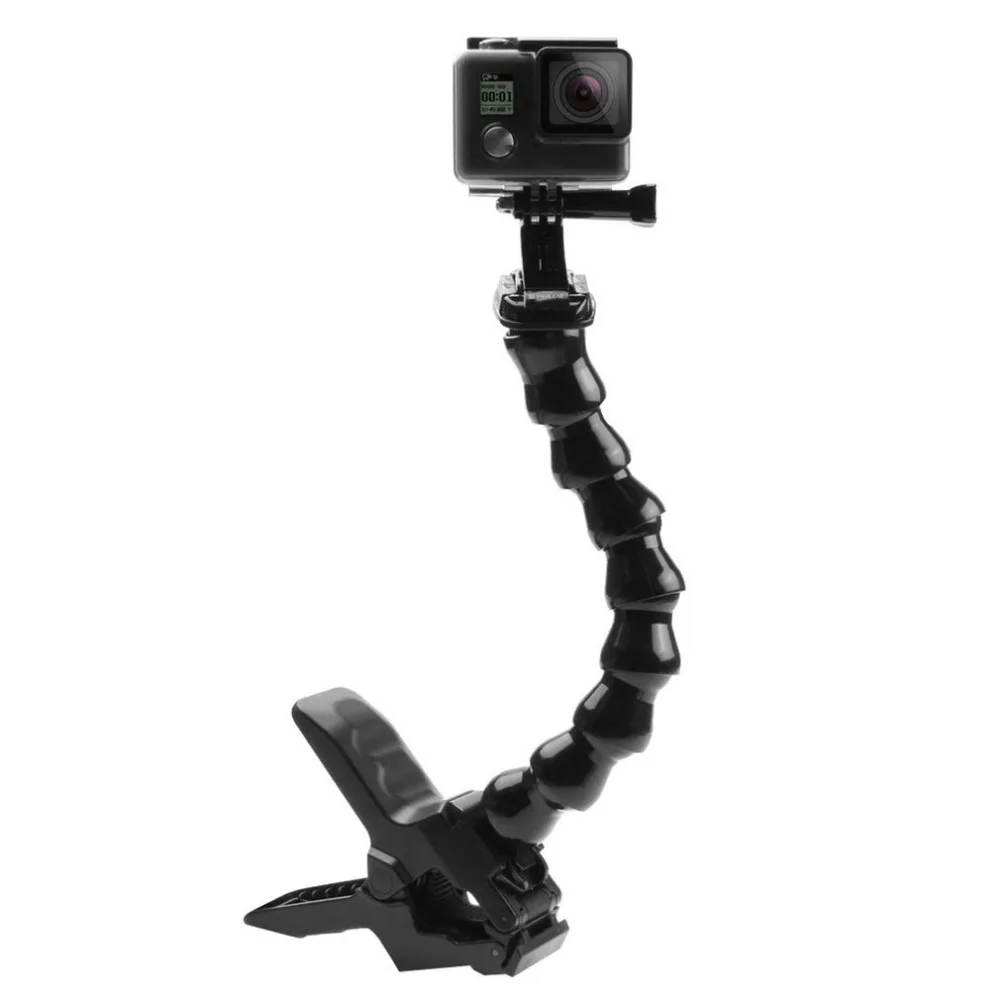 PULUZ для спортивной экшн-камеры челюстей Flex Clamp Mount Регулируемая шея для GoPro HERO6 HERO5 HERO4 сессии для спортивной экшн-камеры GO PRO Аксессуары