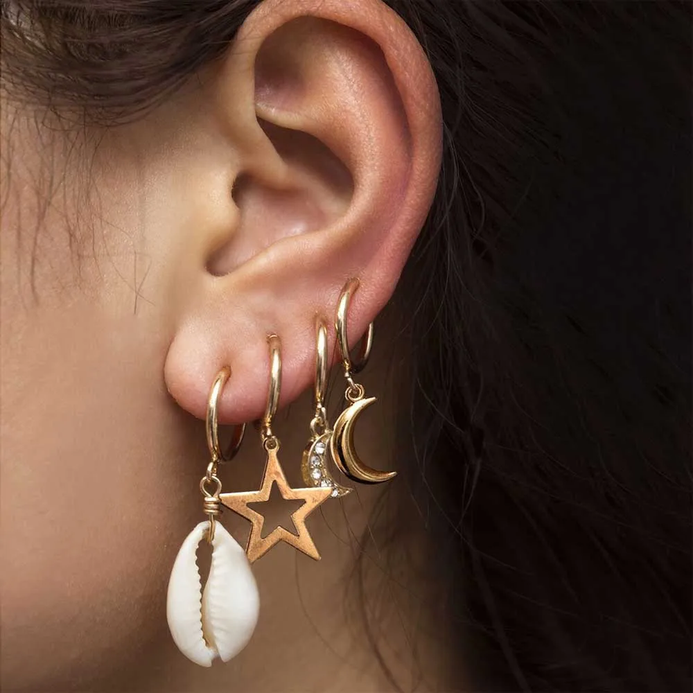 Женские Висячие серьги Lvory 1 пара корейских милых богемных сережек в форме