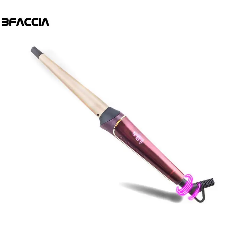 Bfaccia для завивки волос щипцы Керамика конический ЖК дисплей Дисплей палочки с