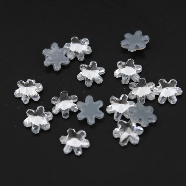 Snowflake 5mm Новинка! AAA Класс высокого качества с украшением в виде кристаллов прозрачные 30/100 шт. 30 форма не требующей горячей фиксации/клея на Стразы для ногтей, одежды - Цвет: Snowflake 5mm