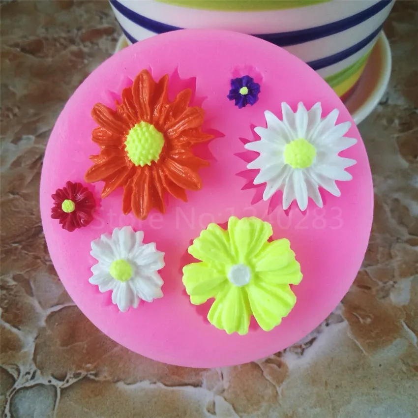 Высокого качества Sugarcraft цветок силиконовые формы помадка плесень торт украшая