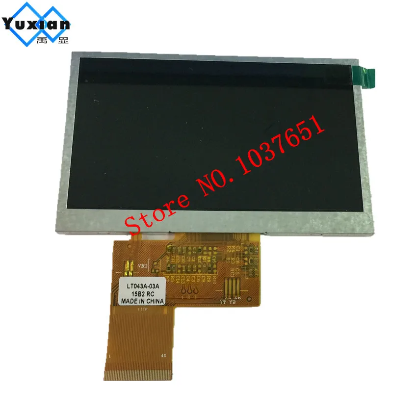 Yuxian 4 3 дюймовый MP5 GPS TFT жк дисплей внутри панели 40pins TTL экран с поддержкой дисплея