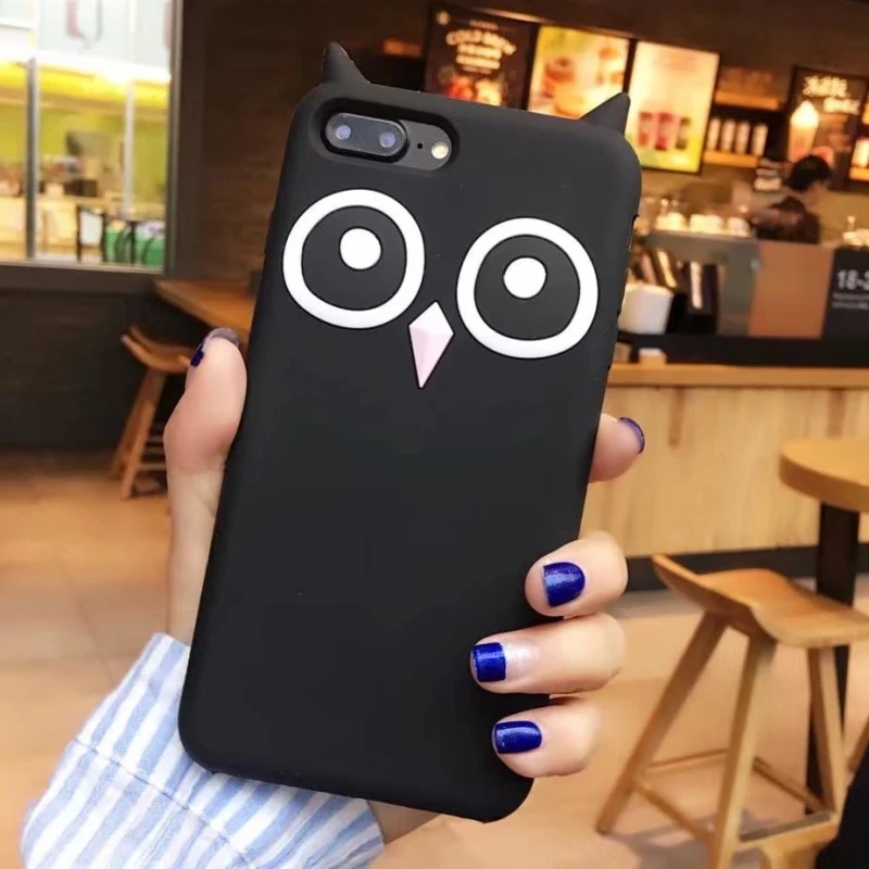 Примечание 8 чехол Мода Мультфильм Сова Силиконовый противоударный для Samsung Galaxy S8