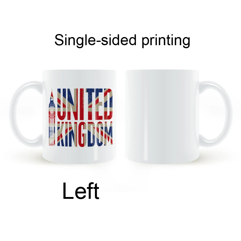 Британский Биг Бен или Елизабет башня Флаг Великобритании Кружка Кофе Молоко